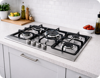 Built-in gas hobs